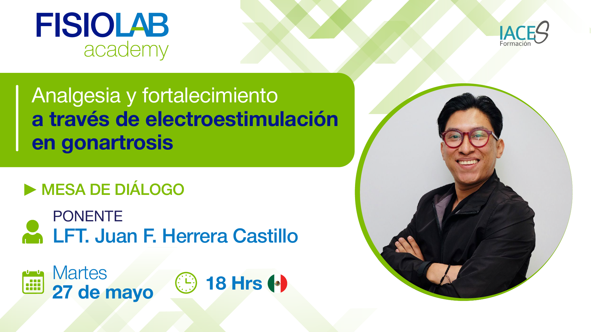 MESA DE DIÁLOGO - "Analgesia y fortalecimiento a través de electroestimulación en gonartrosis"