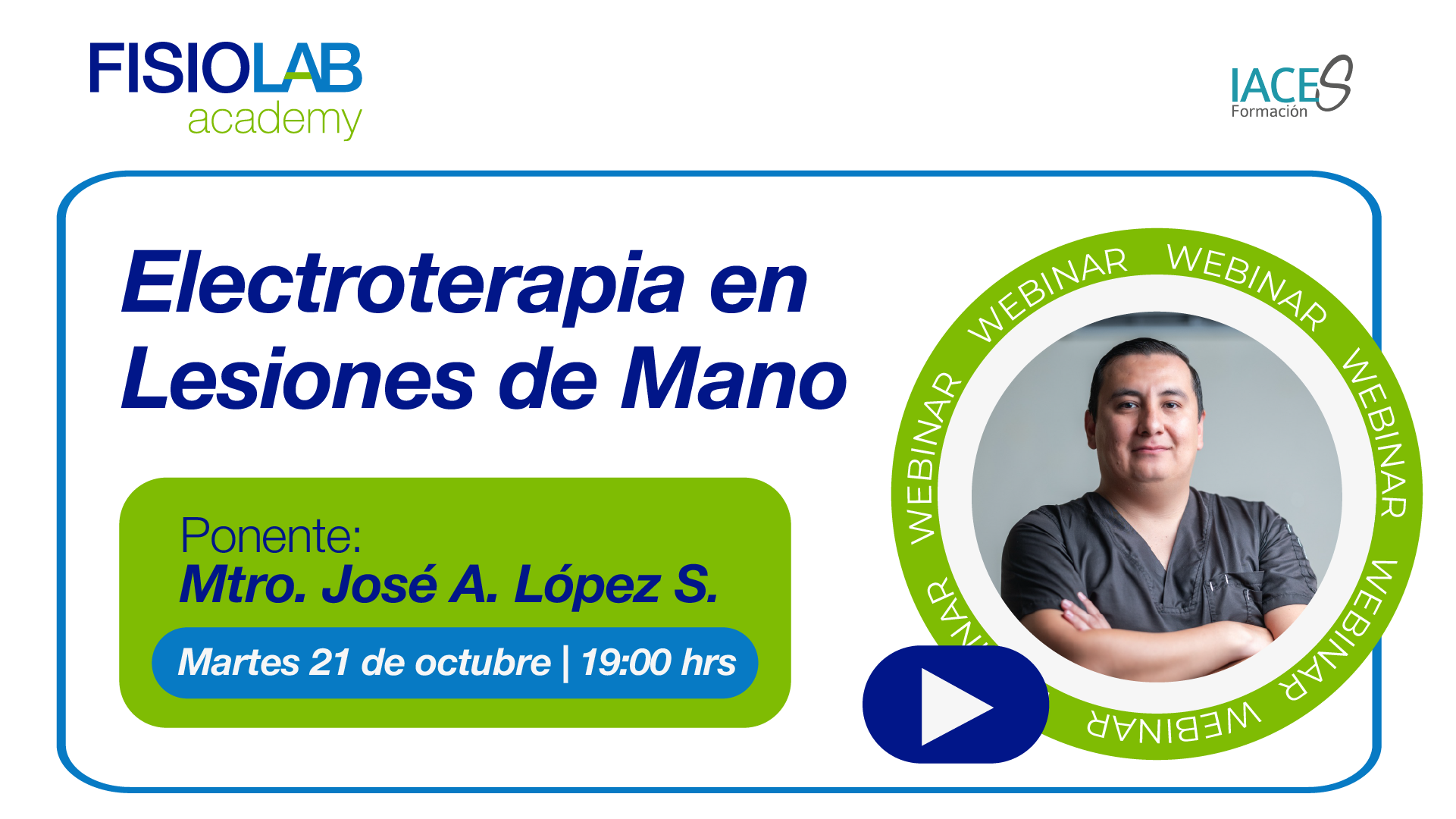 WEBINAR - Electroterapia en lesiones de mano