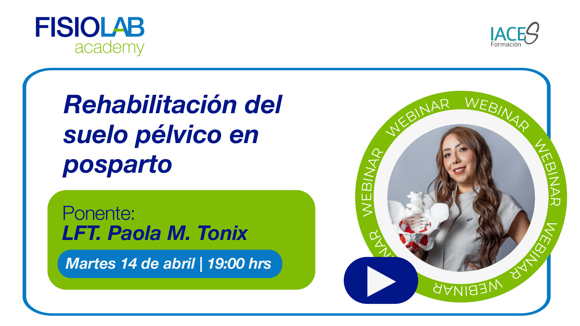 WEBINAR - "Rehabilitación del suelo pélvico en posparto"